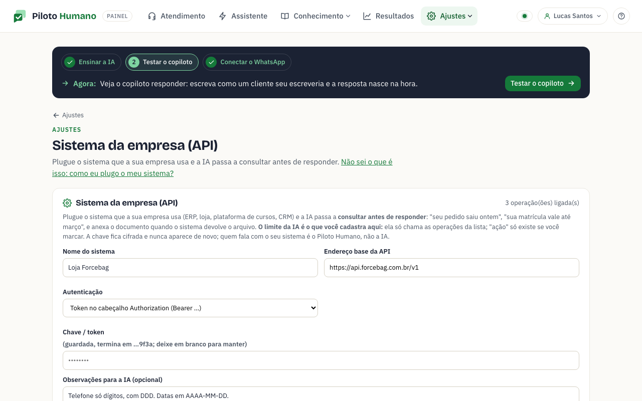 Sistema da empresa