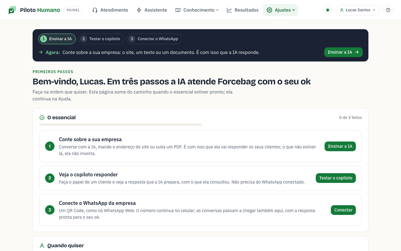 Primeiros passos